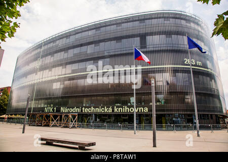 Praga Repubblica Ceca, Luglio 9, 2018: Biblioteca Nazionale della Tecnologia, NTK 1 Foto Stock