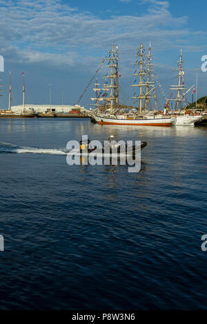 Sunderland, Regno Unito, 13 luglio 2018. Le navi sul display a Tall Ships Race, Sunderland 2018 Foto Stock