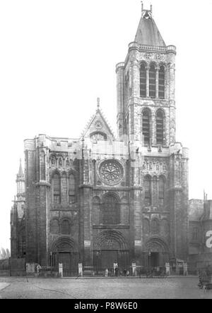 51 Basilique Saint-Denis - Facciata ouest - Saint-Denis - Médiathèque de l'architecture et du patrimoine - APMH00015979 Foto Stock