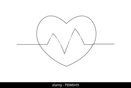 La salute di un disegno della linea Illustrazione Vettoriale