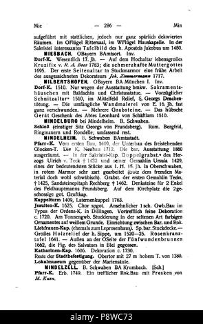 96 De Handbuch der deutschen Kunstdenkmäler III 301 Foto Stock