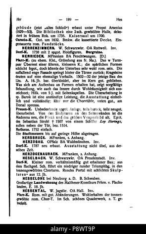 96 De Handbuch der deutschen Kunstdenkmäler III 204 Foto Stock