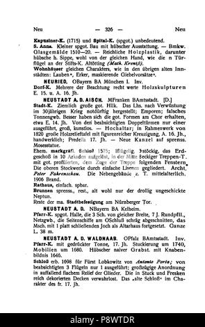 96 De Handbuch der deutschen Kunstdenkmäler III 341 Foto Stock