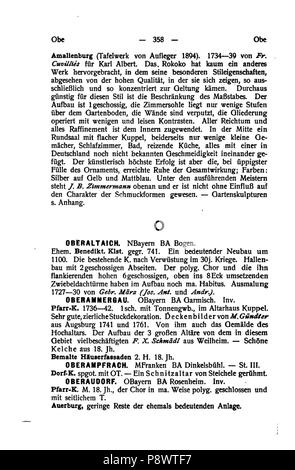 96 De Handbuch der deutschen Kunstdenkmäler III 373 Foto Stock