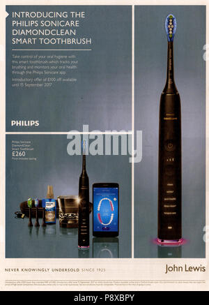 2010S UK Philips Magazine annuncio pubblicitario Foto Stock