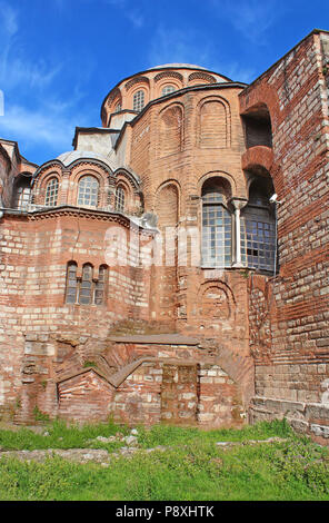 Chiesa del Santissimo Salvatore a Chora. Secondo nome di è ora il Museo Kariye ad Istanbul in Turchia Foto Stock