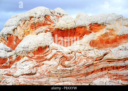 Fantastici colori e forme delle formazioni di arenaria in tasca bianco, Arizona, Stati Uniti d'America Foto Stock