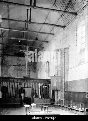 266 Eglise - Nef, vue du choeur - Paroy - Médiathèque de l'architecture et du patrimoine - APMH00031742 Foto Stock