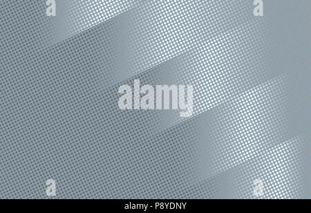Il futuristico astratta halftone grigio sfondo vettoriale per copertine, poster, siti web, annunci ecc. Illustrazione Vettoriale