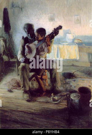 . 329 Henry Ossawa Tanner - la lezione di Banjo Foto Stock