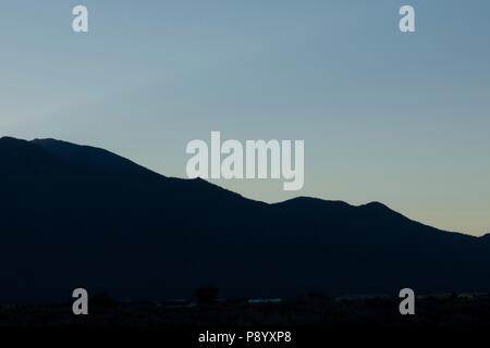 Tramonto su UAT montagna del Sangre de Cristo la gamma della montagna di Taos New Mexico Foto Stock