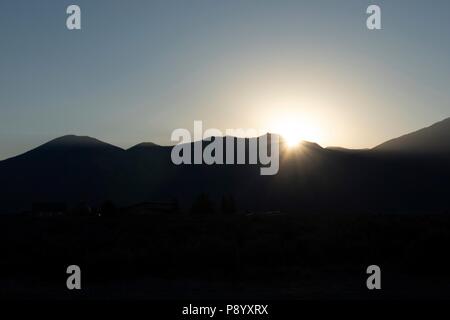 Tramonto su UAT montagna del Sangre de Cristo la gamma della montagna di Taos New Mexico Foto Stock