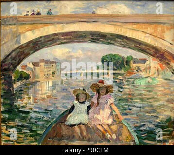 . 329 Henri Lebasque (artista francese, 1865-1937) Lebasque barque aix Foto Stock