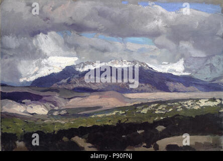 350 Joaquín Sorolla, Vista de La Pedriza desde El Pardo Foto Stock