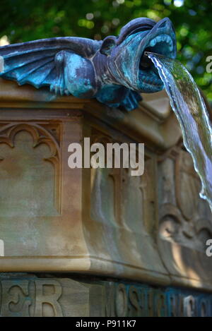 Victoria fontana del Giubileo, Manchester Foto Stock