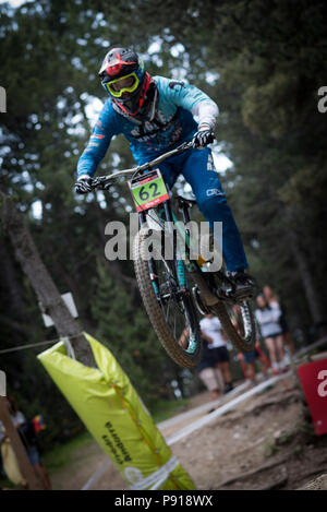 Vallnord, Andorra, 13 luglio 2018. 2018 Coppa del Mondo UCI Vallnord Andorra Credito: Martin Silva Cosentino/Alamy Live News Foto Stock