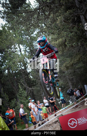 Vallnord, Andorra, 13 luglio 2018. 2018 Coppa del Mondo UCI Vallnord Andorra Credito: Martin Silva Cosentino/Alamy Live News Foto Stock