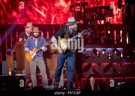 Toronto, Ontario, Canada. 13 Luglio, 2018. ZAZ nastro marrone perfored ar Rogers Centre in Toronto. Credito: Igor Vidyashev/ZUMA filo/Alamy Live News Foto Stock