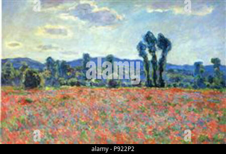 . 423 Monet - poppy-field-in-giverny-03 Foto Stock