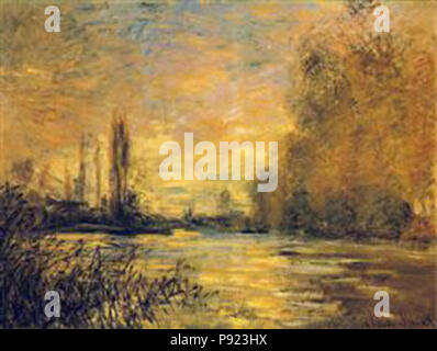 . 425 Monet - La-small-braccio-di-il-Seine-a-argenteuil-1 Foto Stock