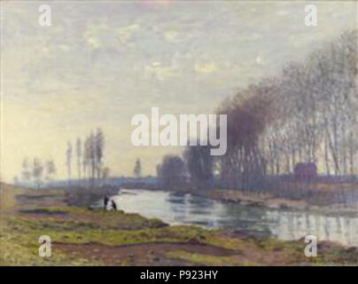 . 425 Monet - La-small-braccio-di-il-Seine-a-Argenteuil Foto Stock