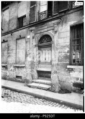 408 Maison - Porte - Paris 05 - Médiathèque de l'architecture et du patrimoine - APMH00037894 Foto Stock