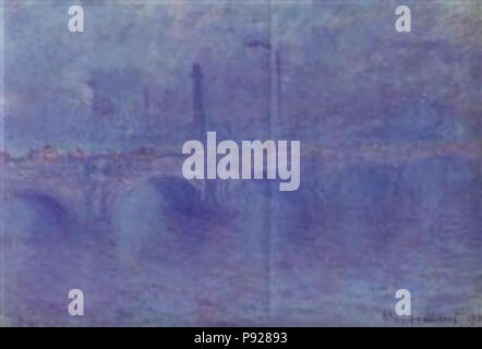 . 427 Monet - waterloo-bridge-EFFETTO-di-nebbia-1903 Foto Stock