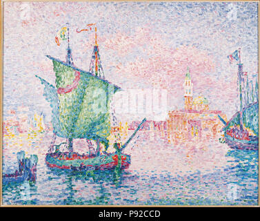 . 454 Paul Signac - Venezia, la nuvola rosa, 1909 - Foto Stock
