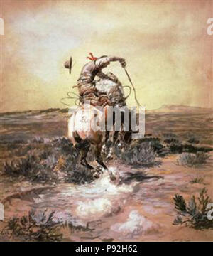 . 485 Russell - un-slick-rider-1905 Foto Stock