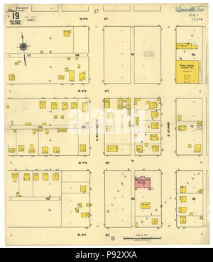 490 Sanborn Assicurazione incendi mappa da Amarillo, Potter County, Texas. LOC sanborn08403 010-2 Foto Stock