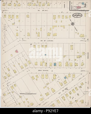 494 Sanborn Assicurazione incendi mappa da Clintonville, Waupaca County, Wisconsin. LOC sanborn09520 005-3 Foto Stock