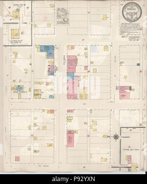 . 497 Sanborn Assicurazione incendi mappa da Duchesne Duchesne County, Utah. LOC sanborn08840 002 Foto Stock