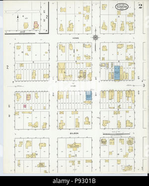 497 Sanborn Assicurazione incendi mappa da Edmore, Montcalm County, Michigan. LOC sanborn03996 004-2 Foto Stock