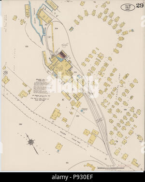 . 500 Sanborn Assicurazione incendi mappa da Hilo, Hawaii County, Hawaii. LOC sanborn01535 002-29 Foto Stock