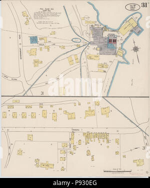 . 500 Sanborn Assicurazione incendi mappa da Hilo, Hawaii County, Hawaii. LOC sanborn01535 002-31 Foto Stock