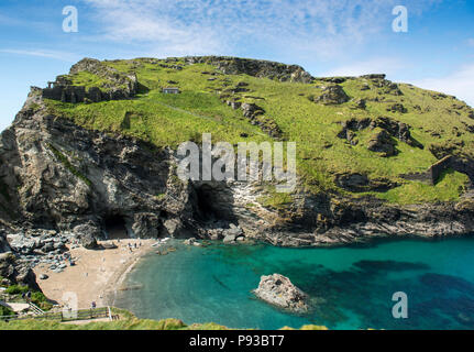 Tintagel in Cornovaglia, England, Regno Unito Foto Stock