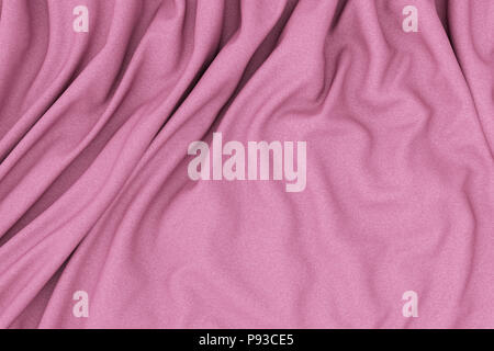 Fucsia pieghe di tessuto. 3D render Foto Stock