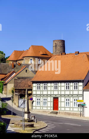 Il castello di Eisenhardt, Bad Belzig, Brandeburgo, Germania Foto Stock