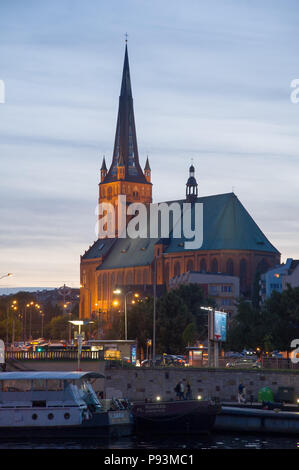 Gothic Bazylika archikatedralna swietego Jakuba (Basilica Cattedrale di San Giacomo Apostolo) in Szczecin, Polonia. 14 giugno 2018 © Wojciech Strozyk / Foto Stock