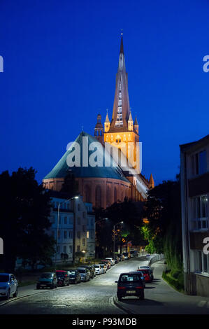 Gothic Bazylika archikatedralna swietego Jakuba (Basilica Cattedrale di San Giacomo Apostolo) in Szczecin, Polonia. 14 giugno 2018 © Wojciech Strozyk / Foto Stock