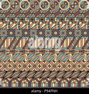 Ornamentali geometrici pattern senza giunture Illustrazione Vettoriale