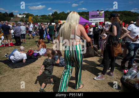 Durham, Regno Unito. 14 Luglio, 2018. Durham Gala dei minatori Foto Stock