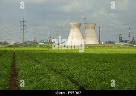 Haifa, Israele - 29 Marzo 2018 : industrial raffineria a Haifa, Israele Foto Stock