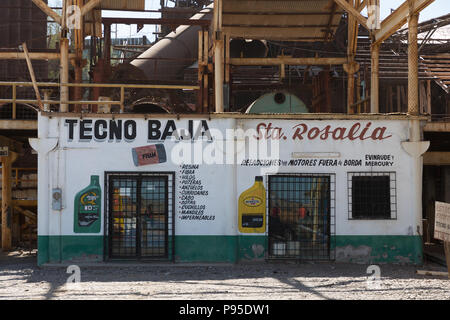 Santa Rosalia, miniera di opere, Baja California Foto Stock