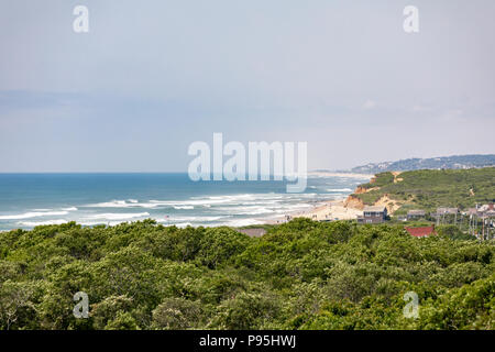 Fosso pianure in un vasto paesaggio in Montauk, NY Foto Stock