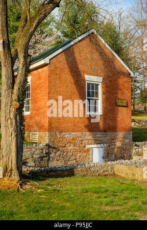 Città vecchia molla, Amherst Street, Winchester Virginia Foto Stock