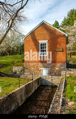 Città vecchia molla, Amherst Street, Winchester Virginia Foto Stock