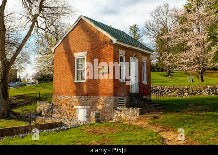 Città vecchia molla, Amherst Street, Winchester Virginia Foto Stock