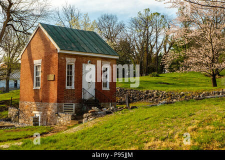 Città vecchia molla, Amherst Street, Winchester Virginia Foto Stock