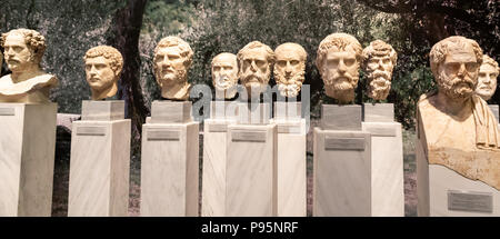 Ritratto di Kosmetes (ateniese leader militare), Pentelic marmo, trovati in Atene, 225-250 d.c. Foto Stock